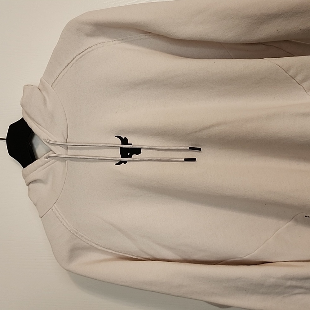 Project Rock Under Armour hoodie, Large, Cream and Black
